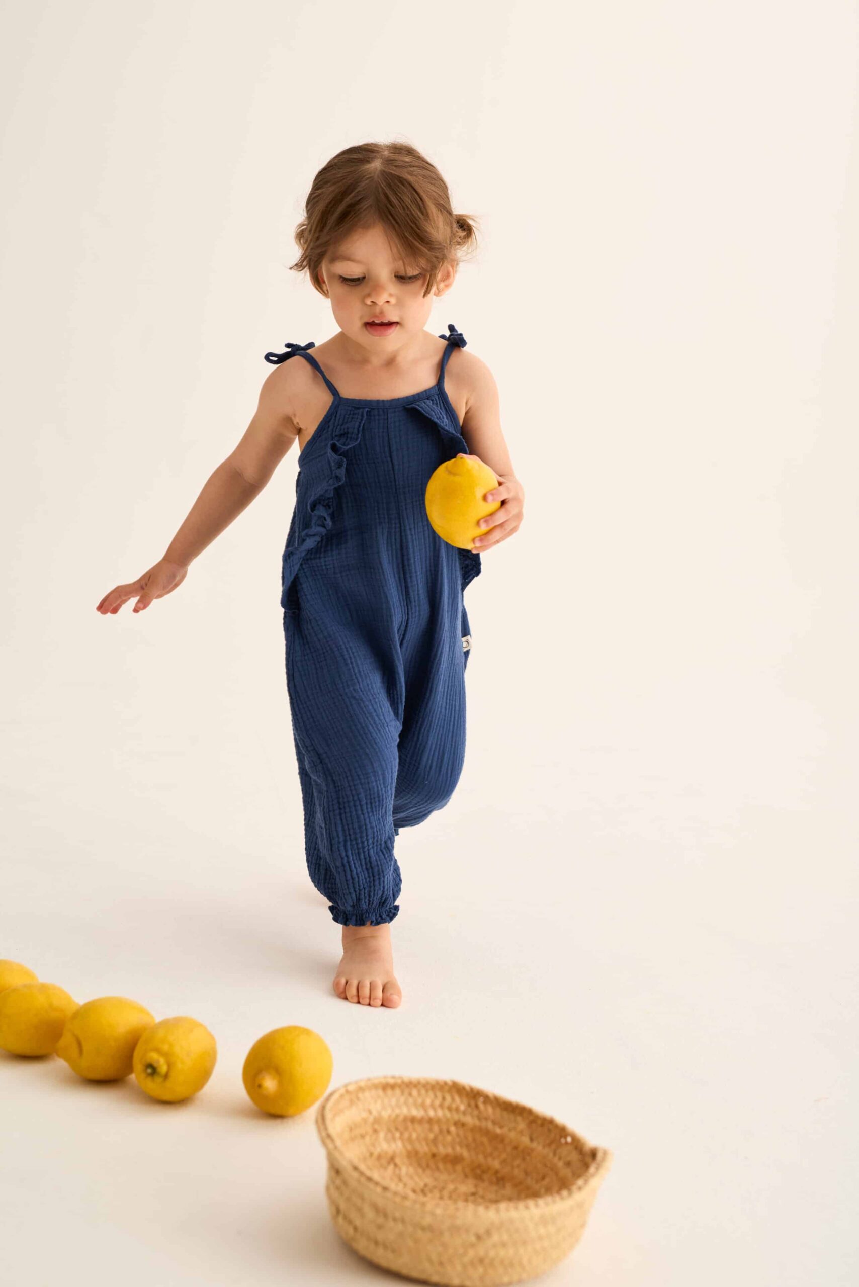 Overall Ember Peppita salopette bébé en coton biologique certifié BCI et oeko-tex