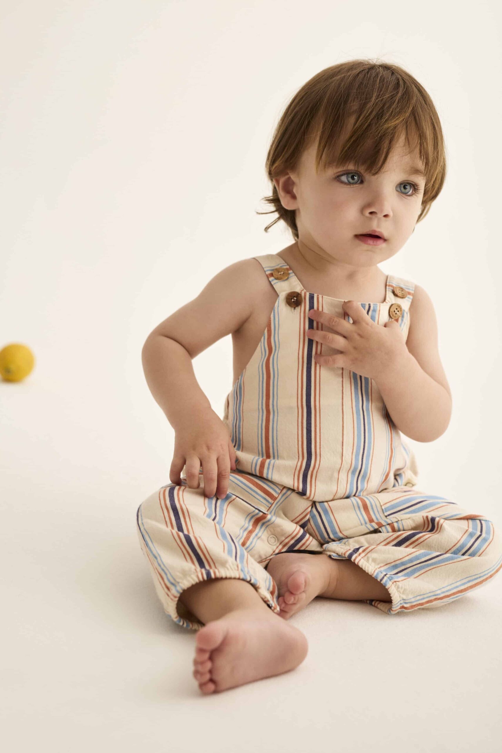 Latzhose Ranger Peppita salopette bébé en coton biologique certifié GOTS et oeko-tex