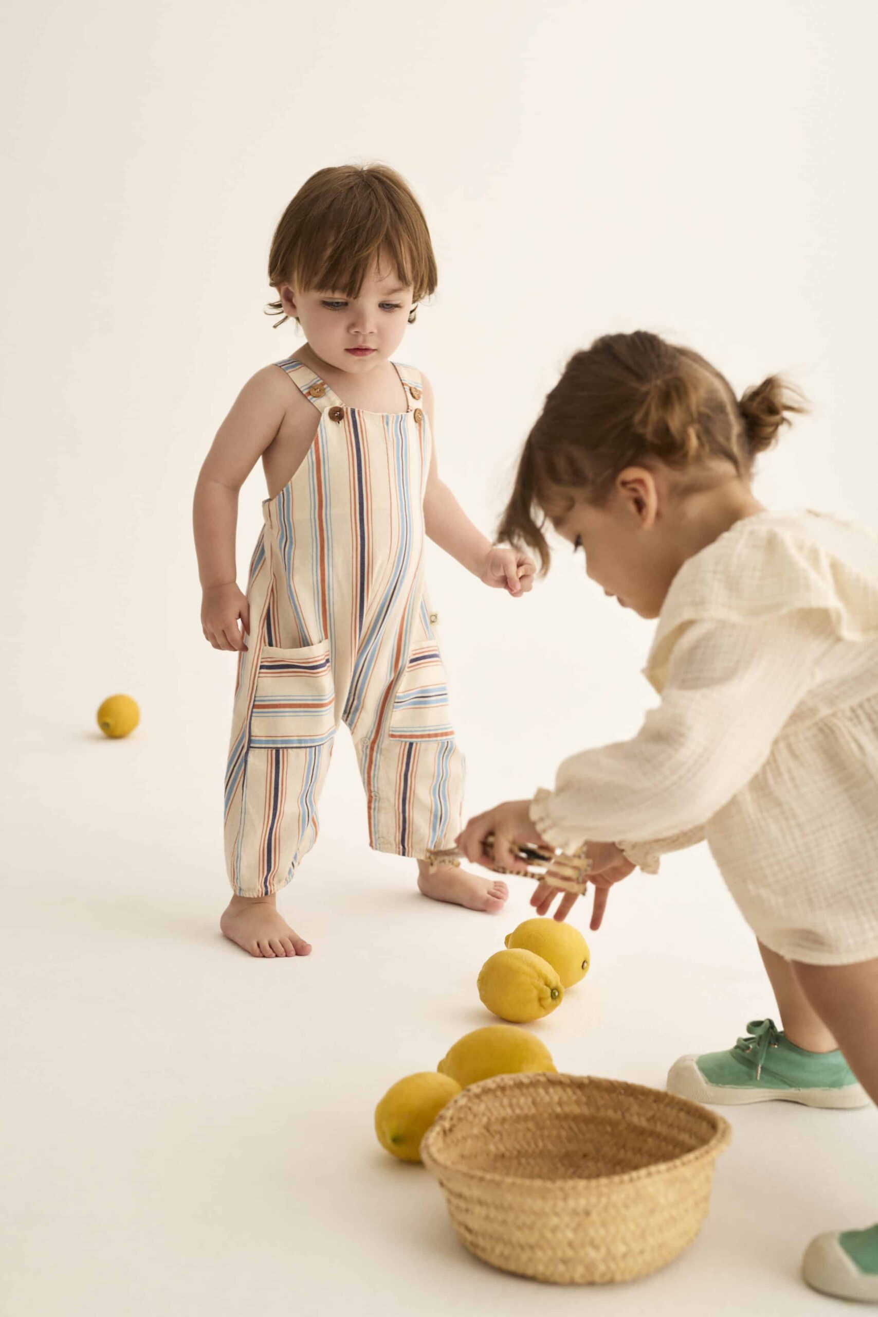 Latzhose Ranger Peppita salopette bébé en coton biologique certifié GOTS et oeko-tex