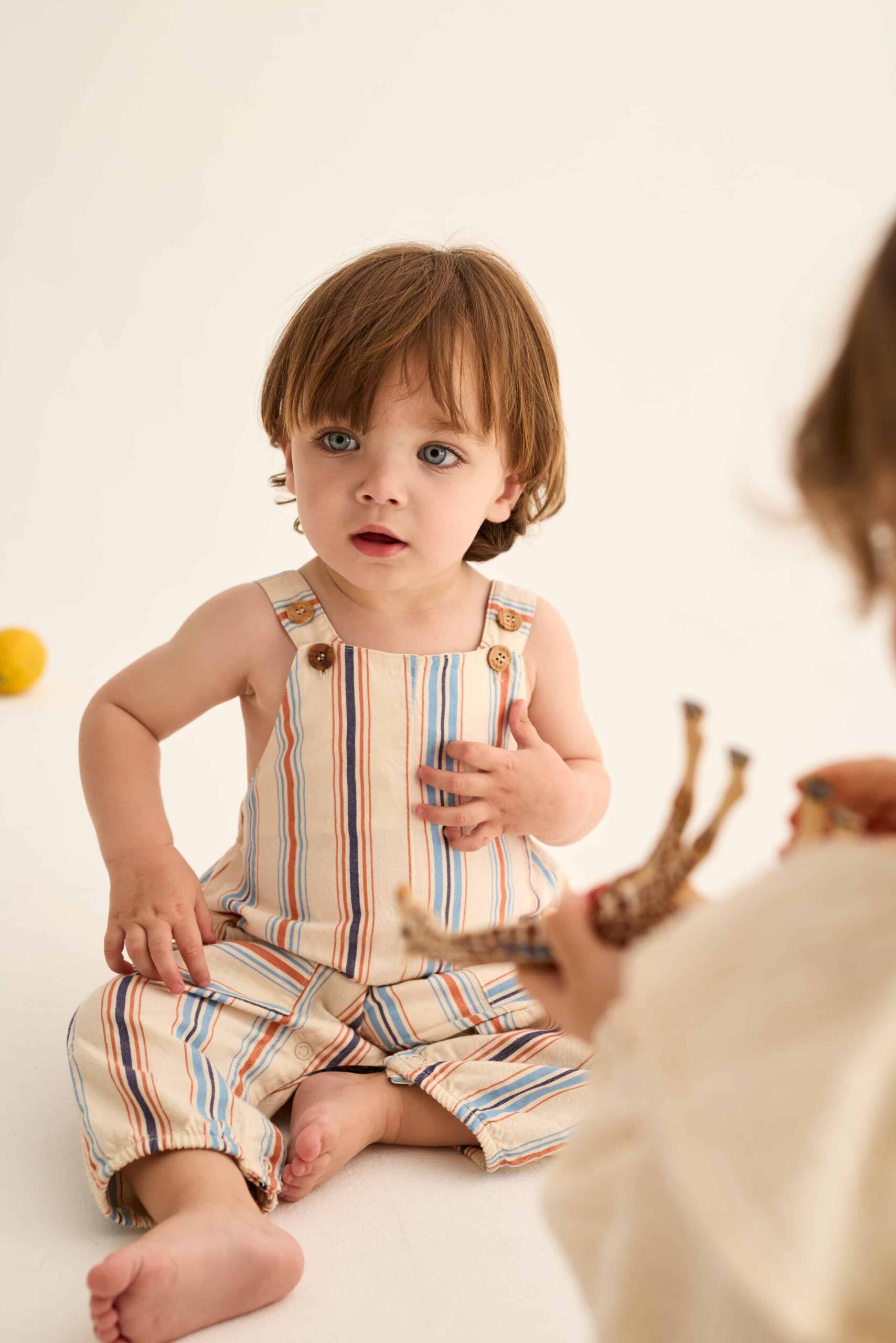 Latzhose Ranger Peppita salopette bébé en coton biologique certifié GOTS et oeko-tex