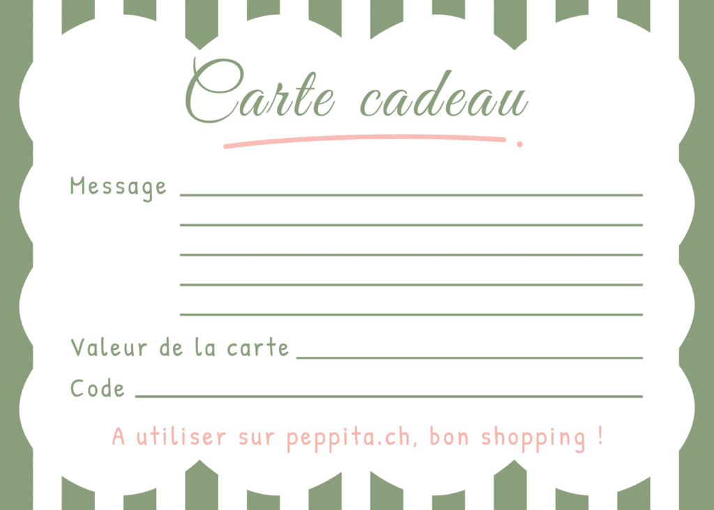 Carte cadeau éthique