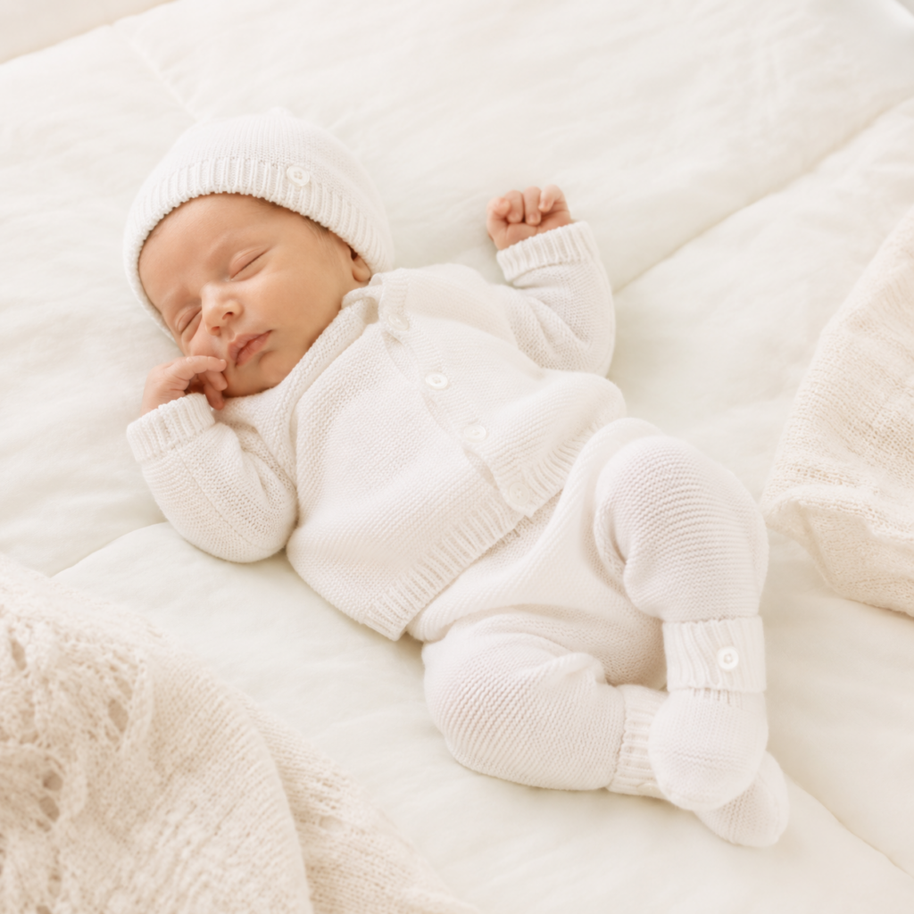 Les idees cadeaux Peppita Ensemble complet - Cardigan, pantalon, bonnet, chaussons